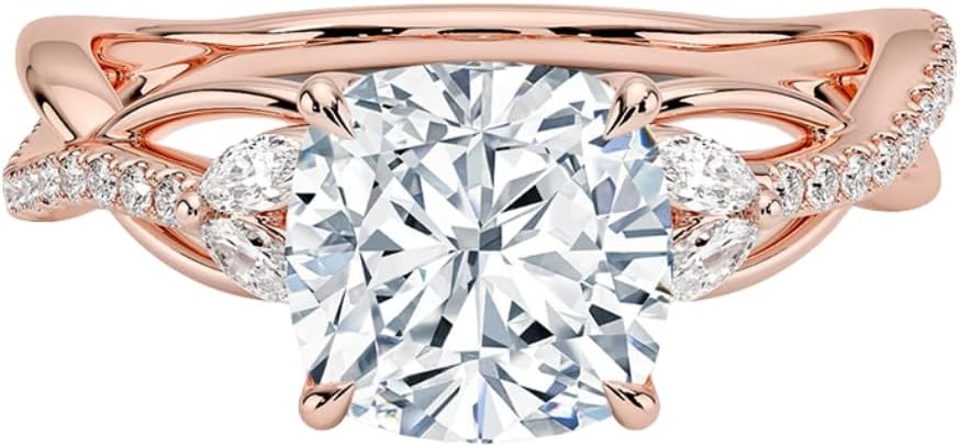 1-3 CT Moissanite Engagement Ring for Timeless Elegance