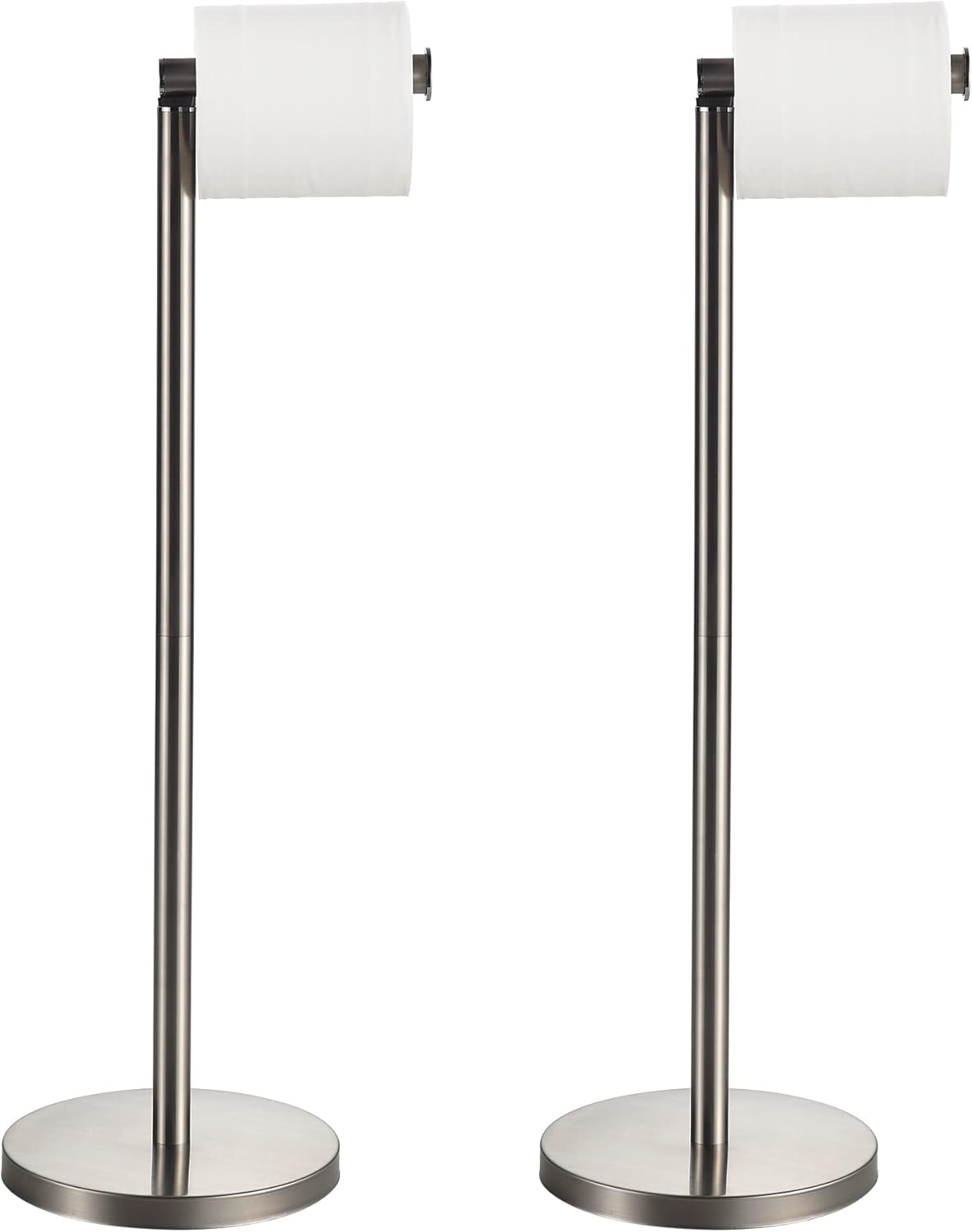 BGL Toilet Paper Holder Brushed Nickel 2 Pack for Bathroom