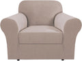 H.VERSAILTEX Stretch T Cushion Armchair Cover 2 Piece - Sand