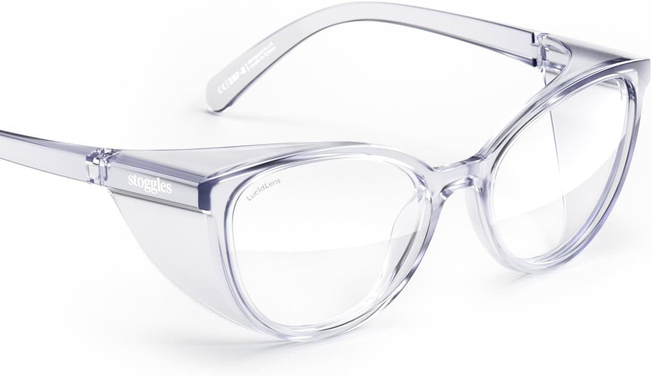 Stoggles Cat Eye Safety Glasses with UV Blocking & Anti-Fog