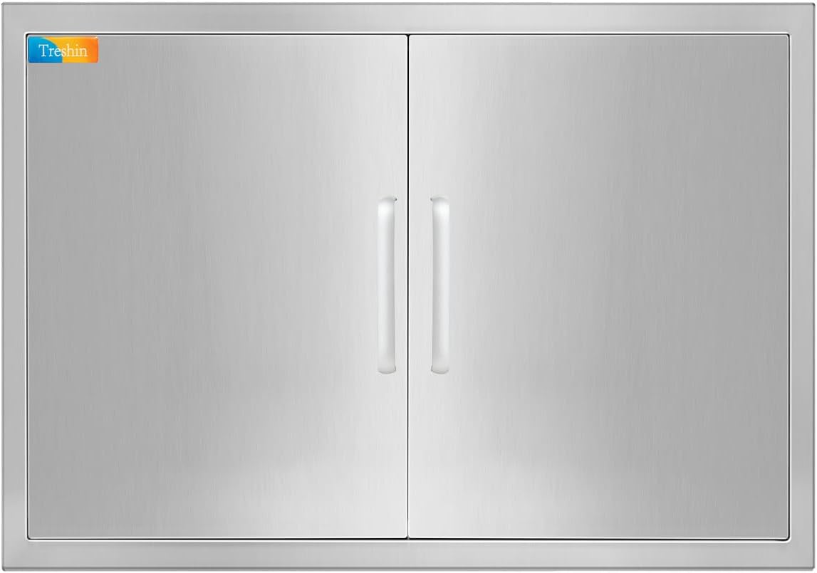 Stainless Steel Double BBQ Access Door for Outdoor Kitchens