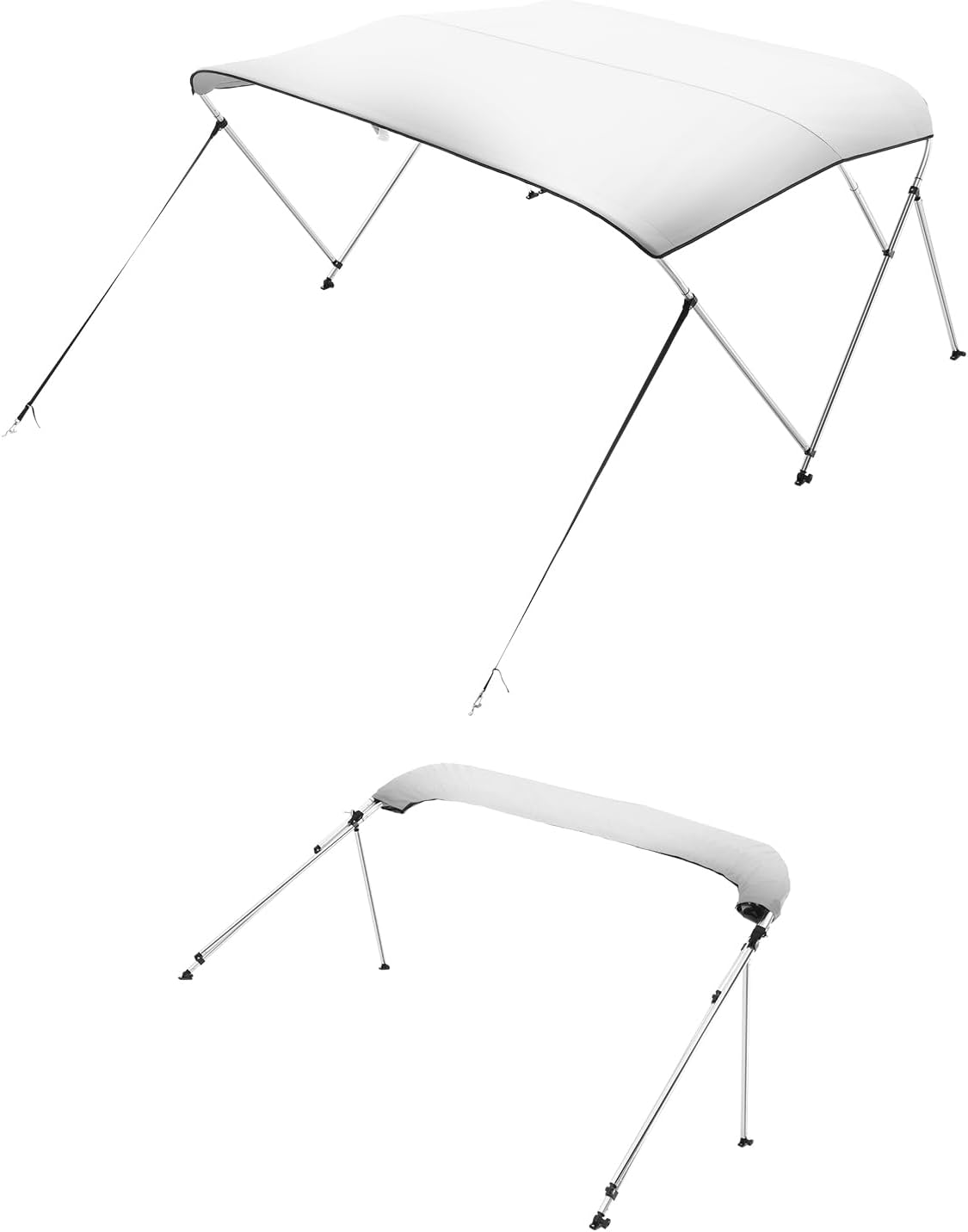 VEVOR 3 Bow Boat Bimini Tops for Ultimate Sun Protection