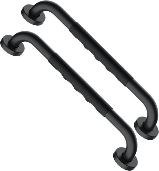 16 Inch Black Shower Grab Bar for Safety and Stability Support