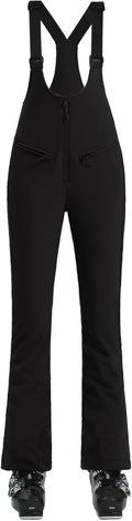 Women Ski Bib Pants Snow Overalls Waterproof Windproof Insulated Slim
