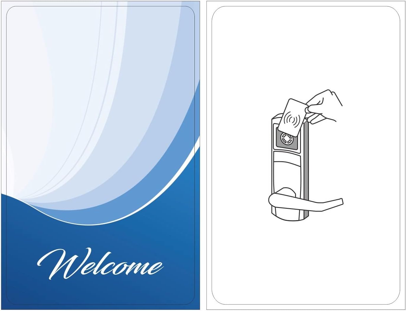 Inntech Welcome Hotel RFID Keycards 200PK for Secure Access