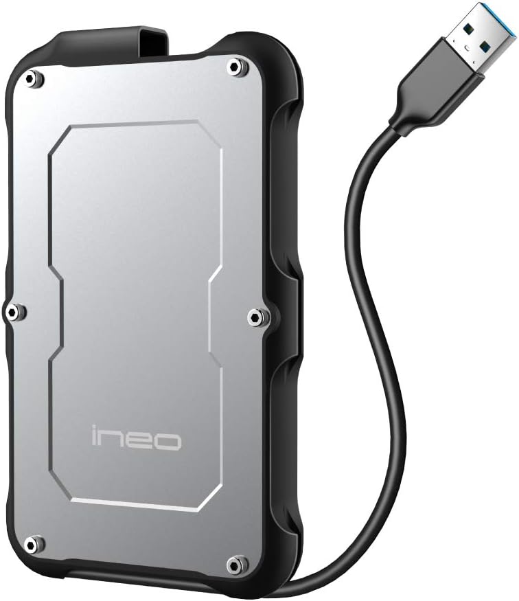 Rugged Waterproof Hard Drive Enclosure - ineo T2580