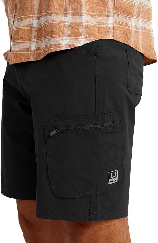 HUK Mens Next Level 10.5in Short for Ultimate Fishing Comfort