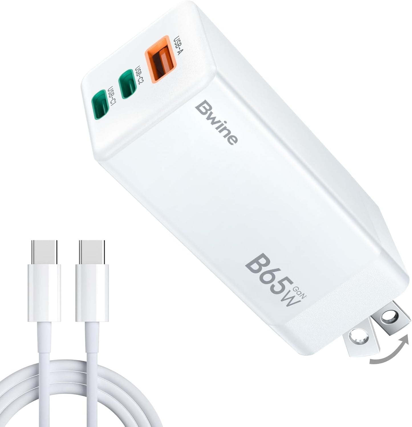 Bwine 65W USB C Charger: Fast Charging for Multiple Devices