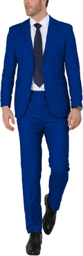WEEN CHARM Men's Suits Slim Fit 2 Piece Two Button Blazer - Stylish