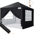 10ftx10ft Pop up Canopy Tent with Detachable Sidewalls - One Person