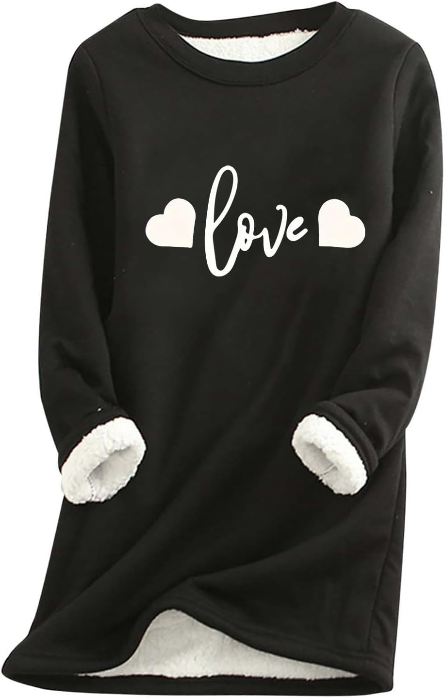 Cozy Sherpa-Lined Sweatshirt for Winter Warmth!
