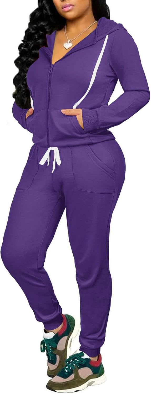 CLOCOR Track Suits for Women Set - Casual 2 Piece Outfits