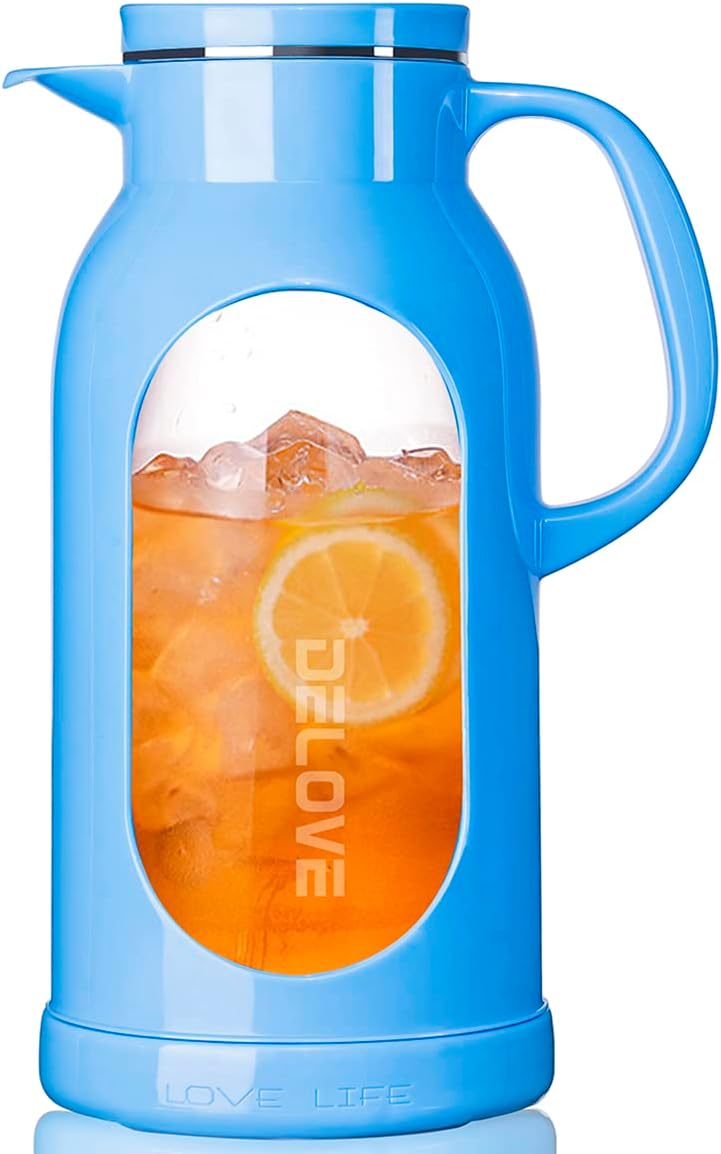 Delove 68 oz Glass Pitcher - Stylish & Practical Design