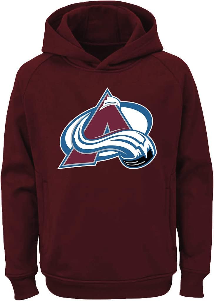 Outerstuff NHL Youth Pullover Hoodie with Team Color Logo