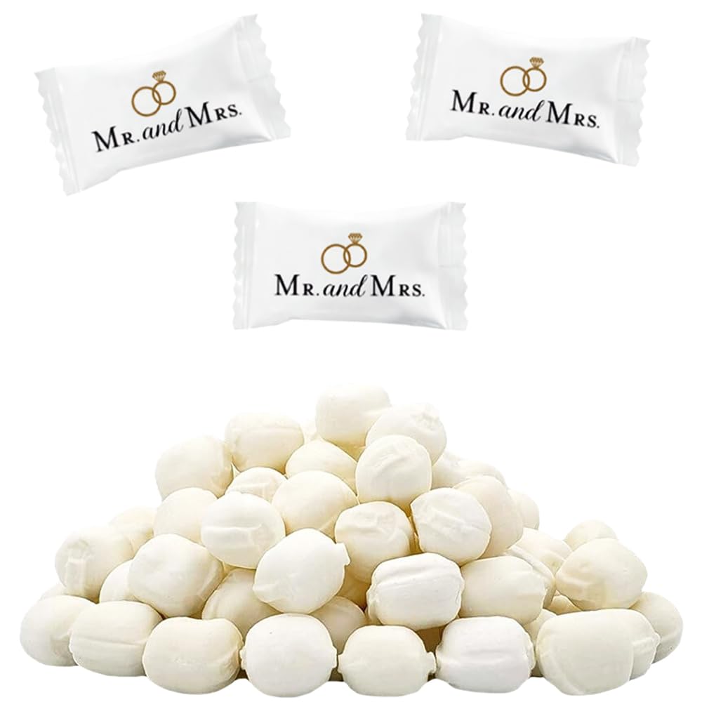 Mr. & Mrs. Wedding Buttermints - Fat-Free Mint Candies Delight