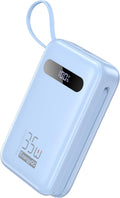 EnergyQC Power Bank 20,000mAh 35W PD Fast Charger - Built-in Cables