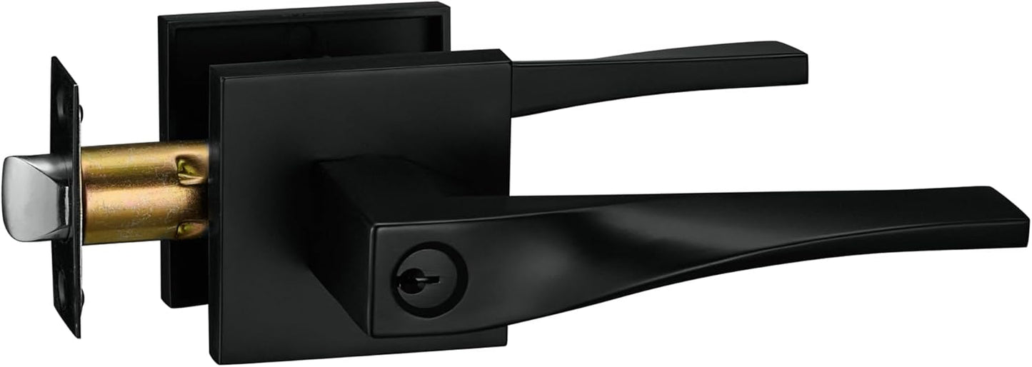 Berlin Modisch Sleek Series Entry Lever Door Handle Lock Set