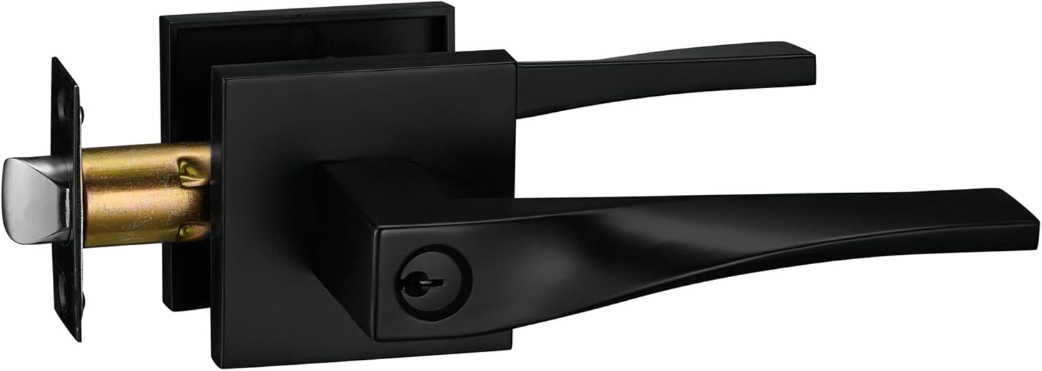 Berlin Modisch Sleek Series Entry Lever Door Handle Lock Set