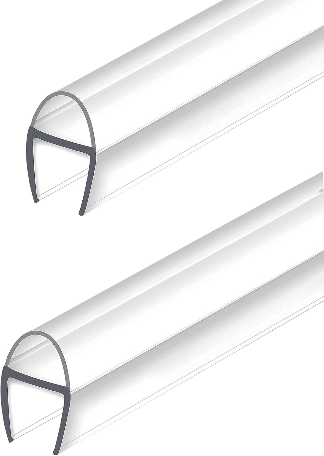 2 Pack U-Type Frameless Shower Door Seal for 3/8 in Glass