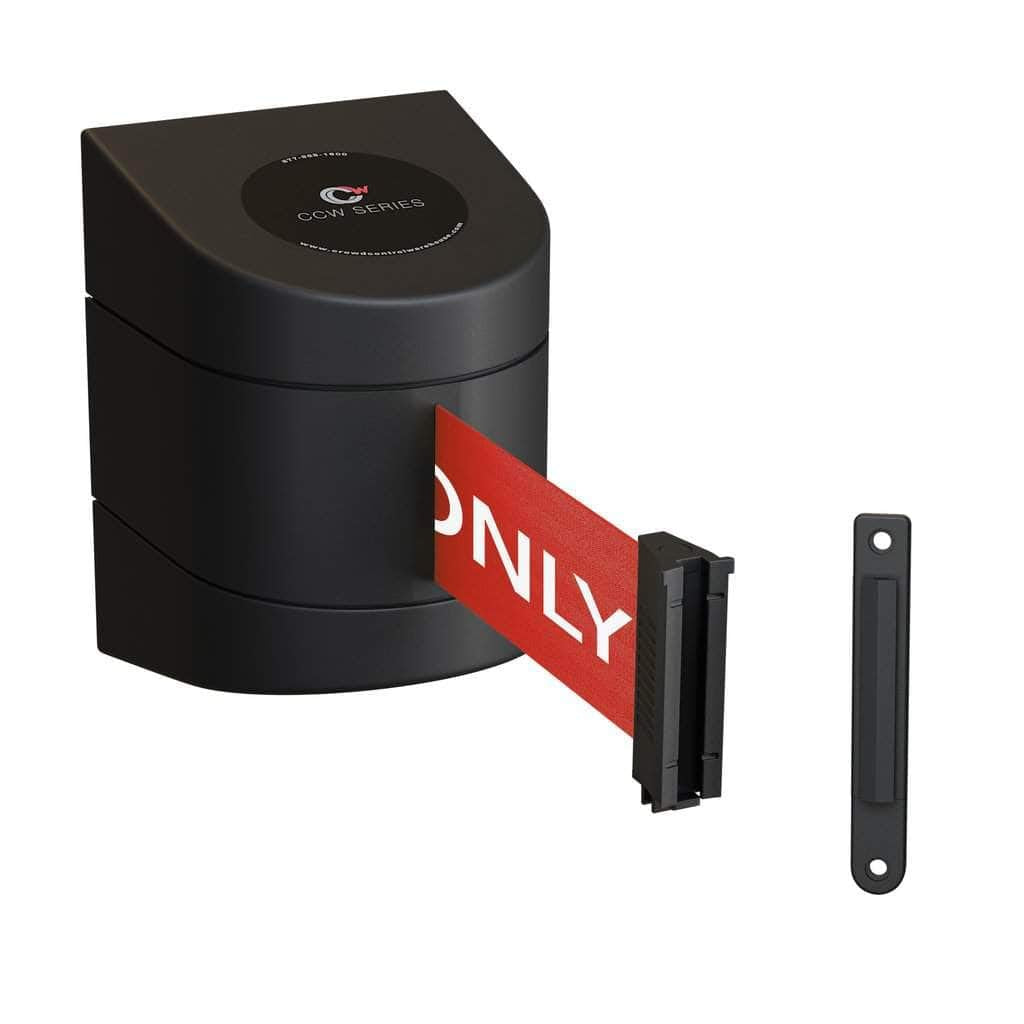 CCW Series WMB-230 Fixed Wall Mount Retractable Belt Barrier