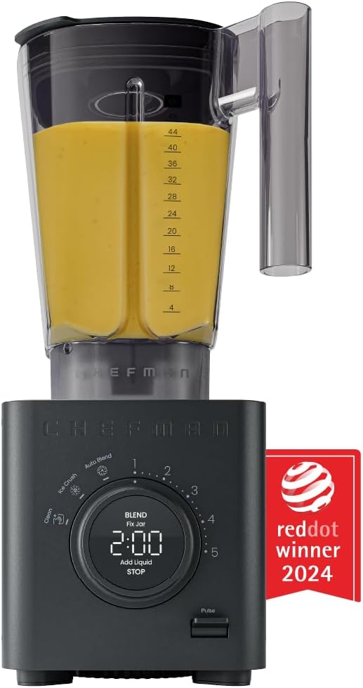 Chefman 1380W Blender: Crush Ice & Nuts Effortlessly!