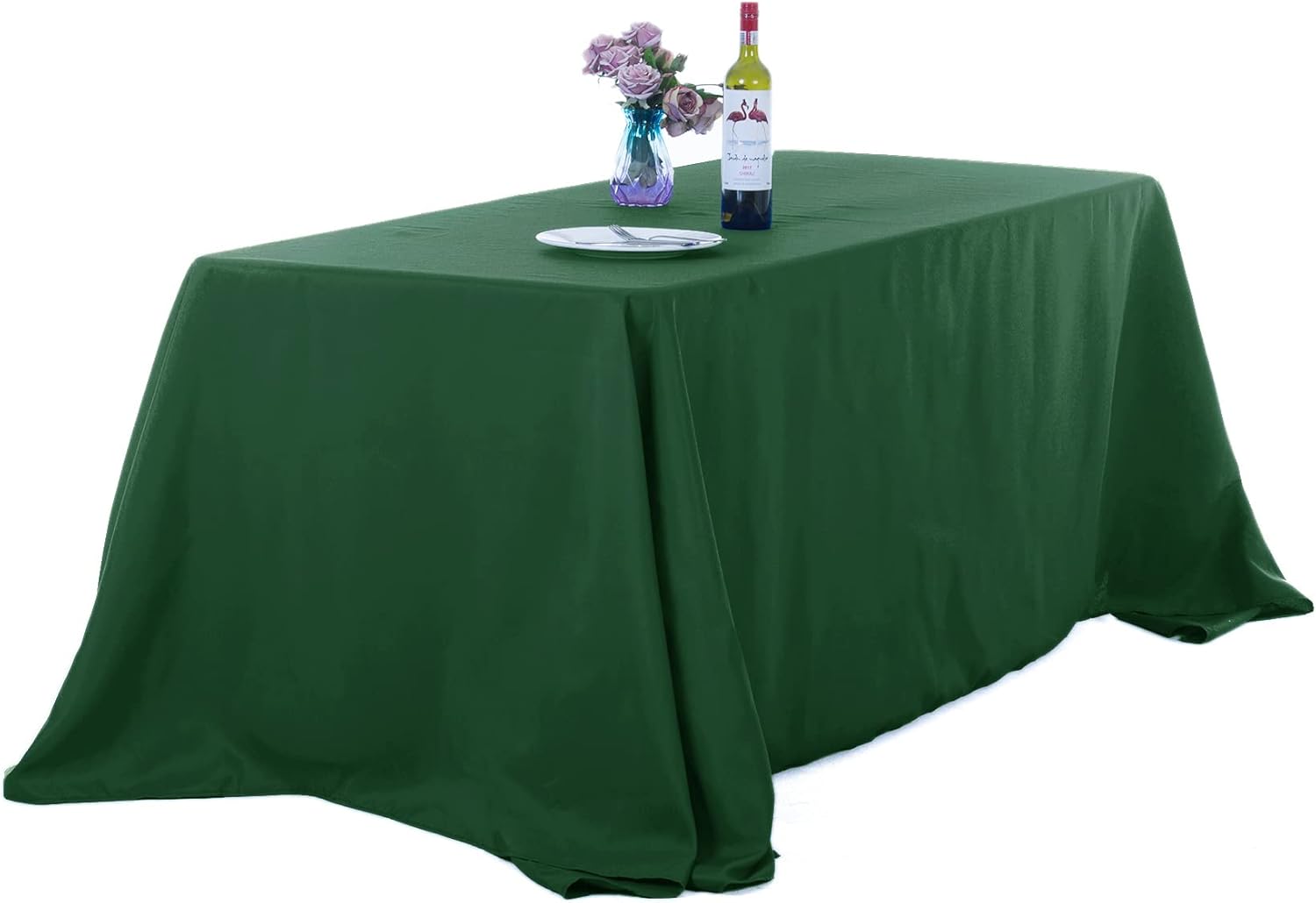 Ascoza 90x132 Inch Rectangular Tablecloth Set for Events