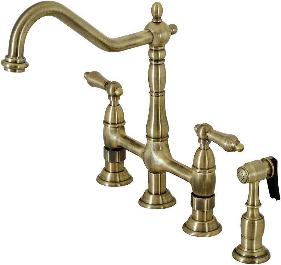 Heritage 8-Inch Kitchen Bridge Faucet with Brass Sprayer Review