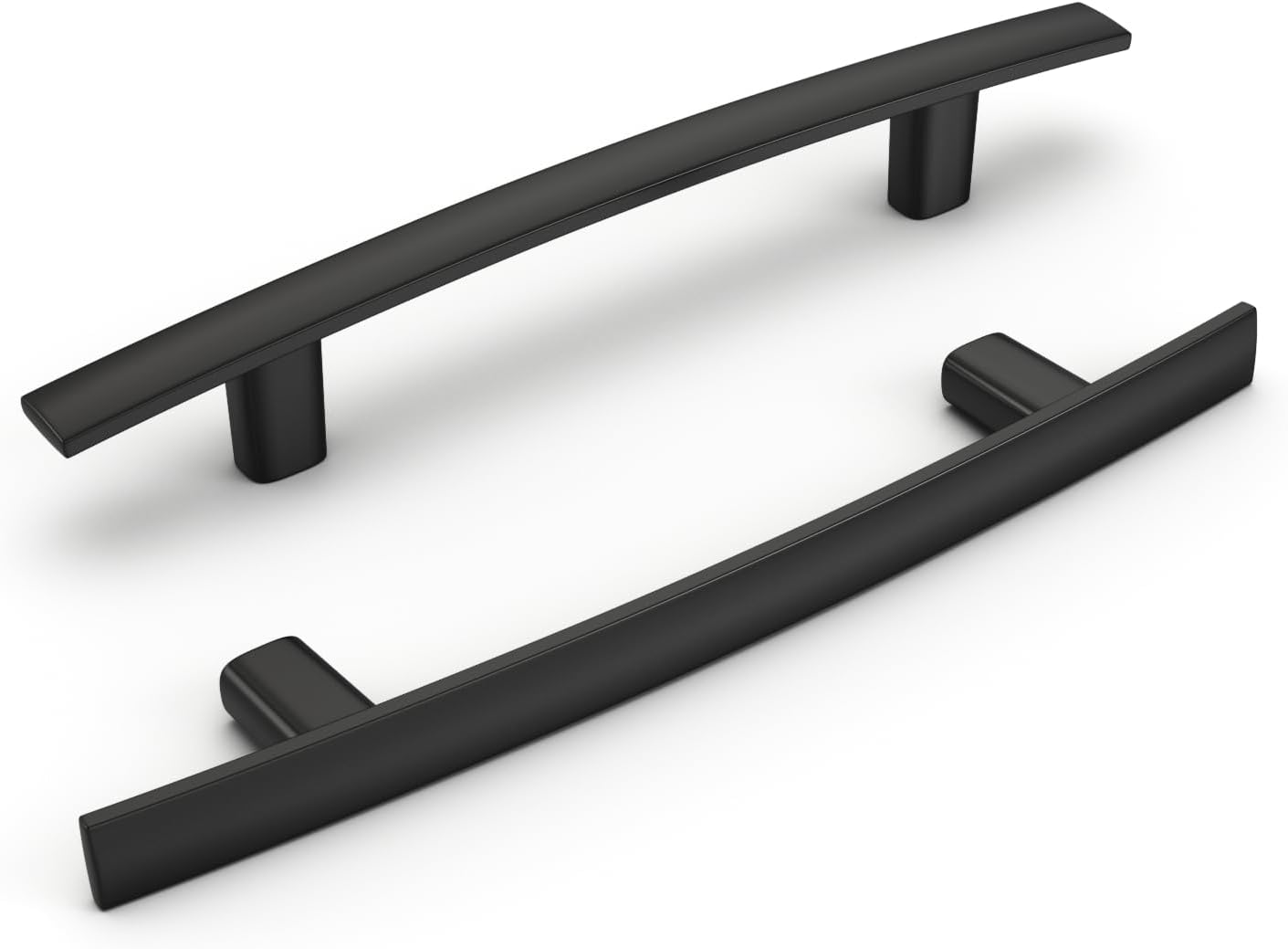 Black Cabinet Pulls 4 Inch Hole Centers for Kitchen and Dresser