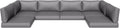 Aoxun Outdoor Replacement Cushions for Deep Seat Patio Furniture