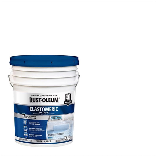 Rust-Oleum 4.75 Gallon Elastomeric Roof Coating for Durability