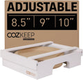 Adjustable Paper Plate Dispenser Under Cabinet Holder - Space Saving