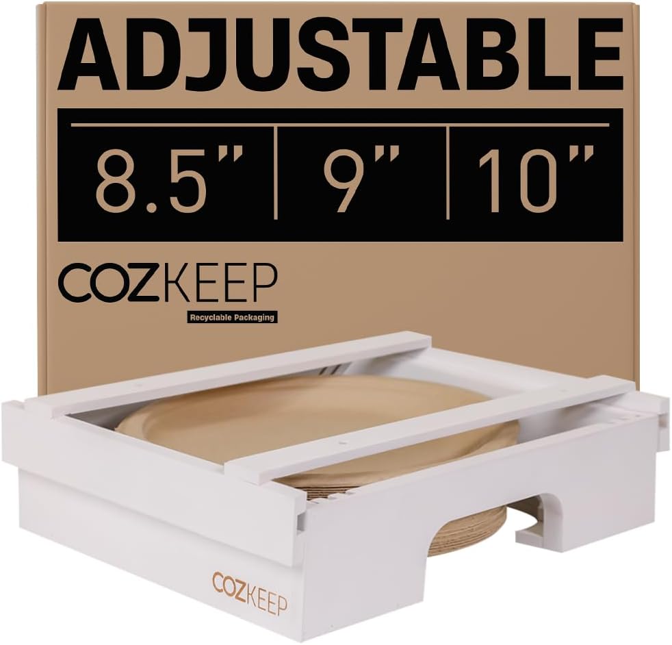 Adjustable Paper Plate Dispenser for 8 to 10-Inch Plates