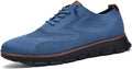 Mens Business Casual Oxford Sneakers for Work - Lightweight Lace-Up