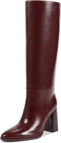 knee high boots women slip on pointed toe - stylish work and party