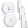 Wireless Door Chime Doorbells with 700ft Range - 2 Sensors 1 Receiver