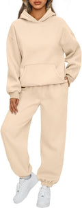 AUTOMET women's comfy hoodie and sweatsuit set for home wear