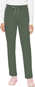 Med Couture Scrub Pants for Women, Jersey Waist Yoga Bottoms Clothing