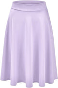 Women's Versatile Stretchy Flared Midi Skater Skirt - Comfortable Fit