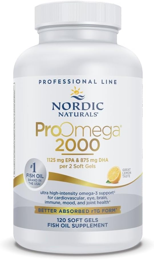 Nordic Naturals ProOmega 2000 Fish Oil for Heart & Brain Health