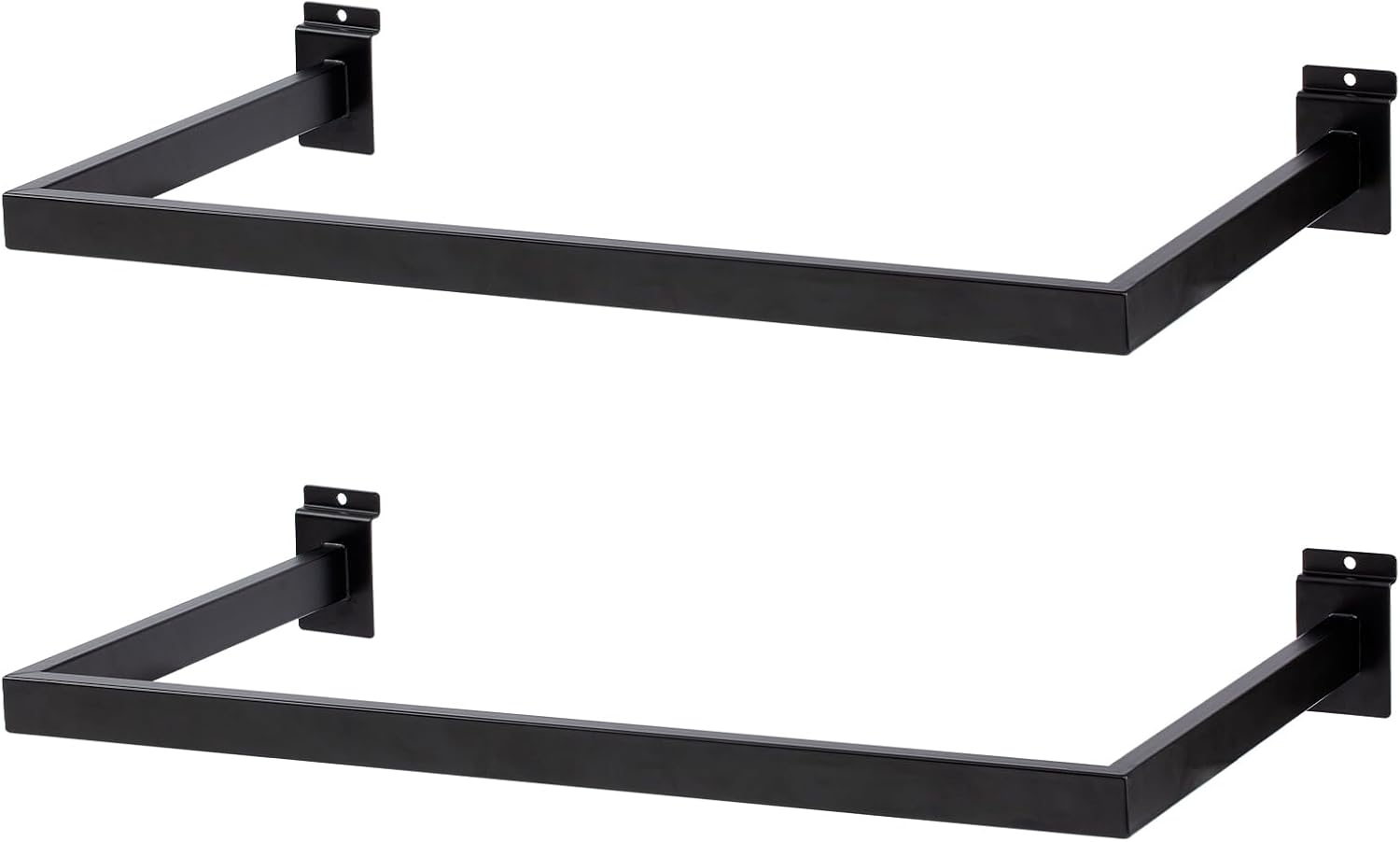 Slatwall U-Shaped Rectangular Tubing Hangrail for Garments