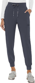Med Couture Women's Cargo Scrub Jogger Pants - Comfortable 6-Pocket