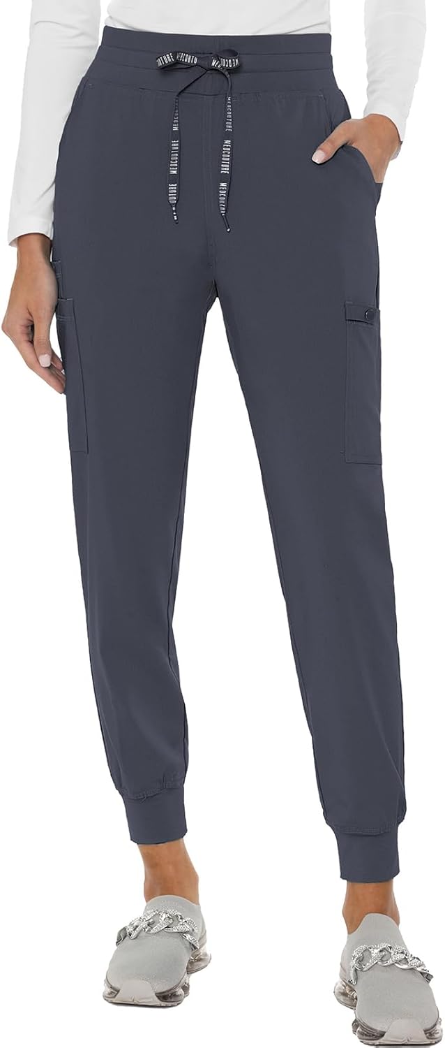 Med Couture Women's Cargo Scrub Jogger Pants for All-Day Comfort