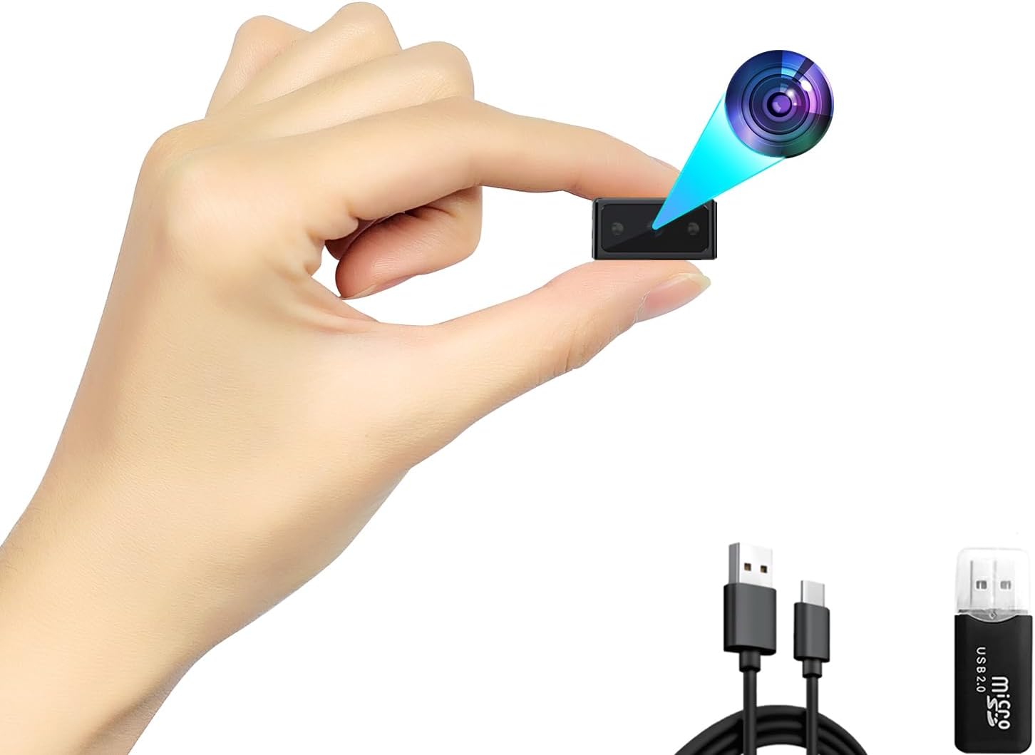 1080P Mini Spy Cam: Home Security with Night Vision