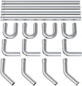 Stainless Steel Mandrel Bends 16 Pc 2.25 in Exhaust Kit - DIY Fit