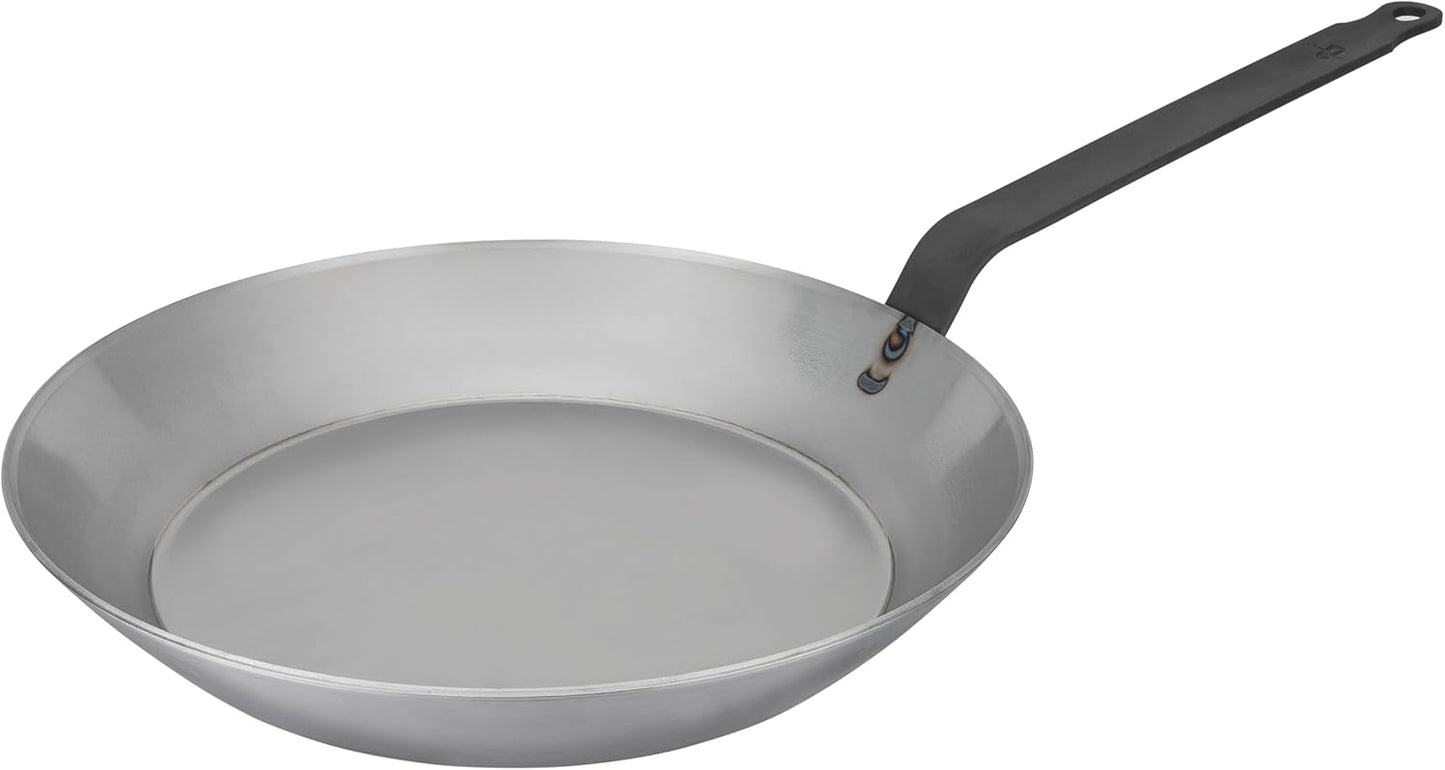 Matfer Bourgeat Black Carbon Steel Frying Pan for Versatile Cooking