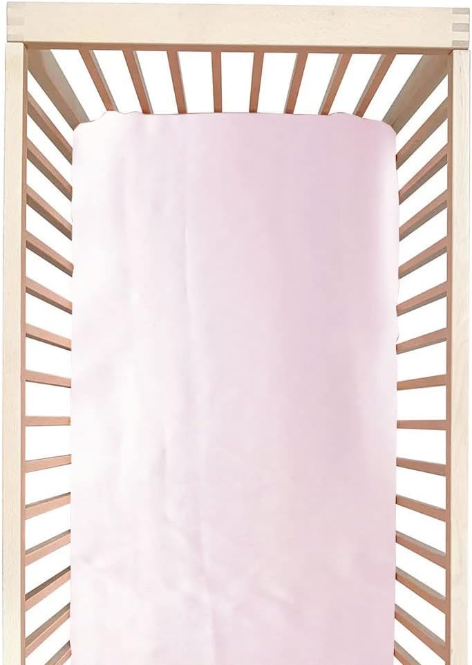 100% Mulberry Silk Crib Sheet for Baby Hair, Soft & Smooth