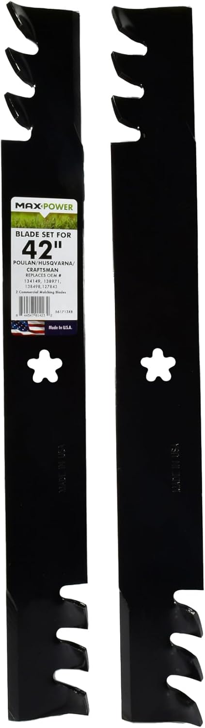 MaxPower 561713XB Commercial Mulching Blade Set for 42 in. Mowers