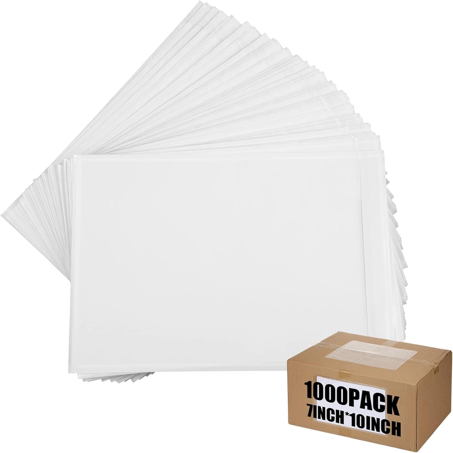 Geetery 1000 Pcs 7inx10in Packing List Envelopes for Shipping