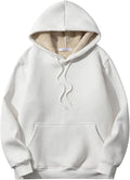 Gnveub Women's Casual Winter Sherpa Lined Hooded Sweatshirt - Warm