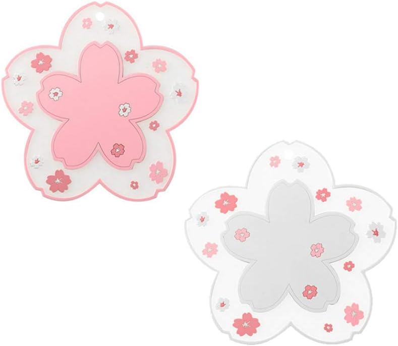 Kawaii Cherry Blossom Coasters - Anti-Skid & Cute! 
